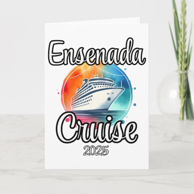 Ensenada Cruise 2025 Matching Family Vacation Men  Karte (Vorderseite)