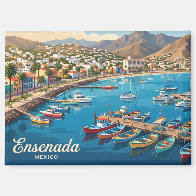 Ensenada Mexiko Magnet (Vorderseite)