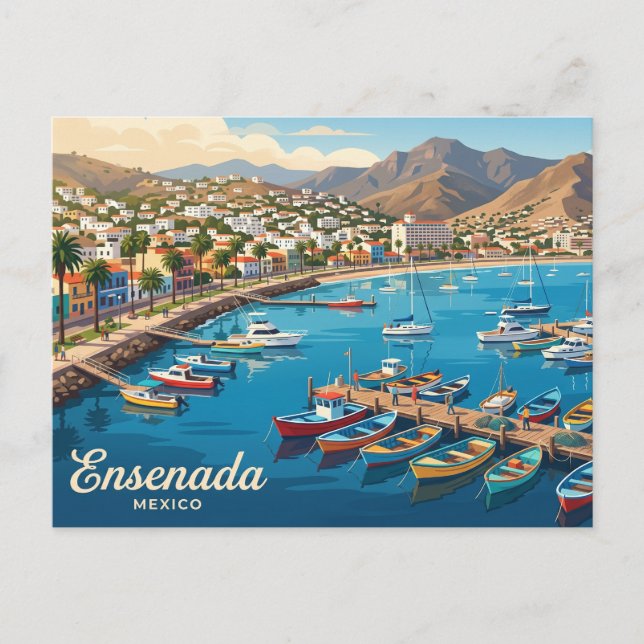 Ensenada Mexiko Postkarte (Vorderseite)