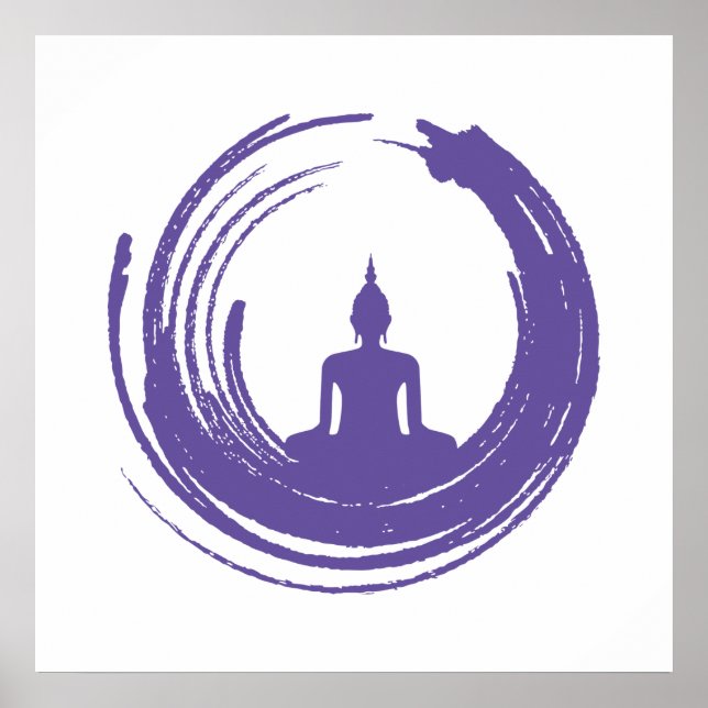 Ensō Budha Buddhismus Zen-Spiritualität Poster (Vorne)
