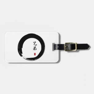 Enso Circle und Brother Calligraphy Gepäckanhänger