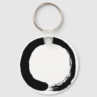 Enso Circle Zen Calligraphie Schlüsselanhänger