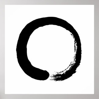 Enso Circle Zen Calligraphy Poster