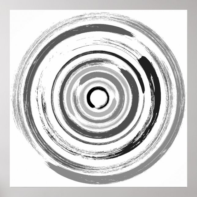 Enso Circles - Zen Circles #1 Poster (Vorne)
