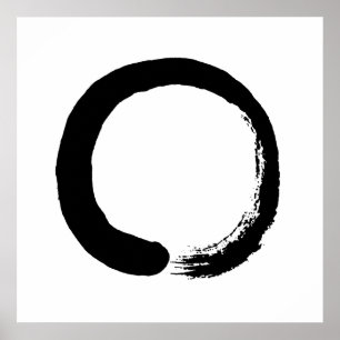 Enso Kreis-Zen-Kalligraphie-Plakat Poster