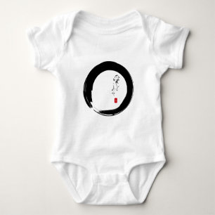 Enso mit "mit Liebe" Kanjitext Baby Strampler