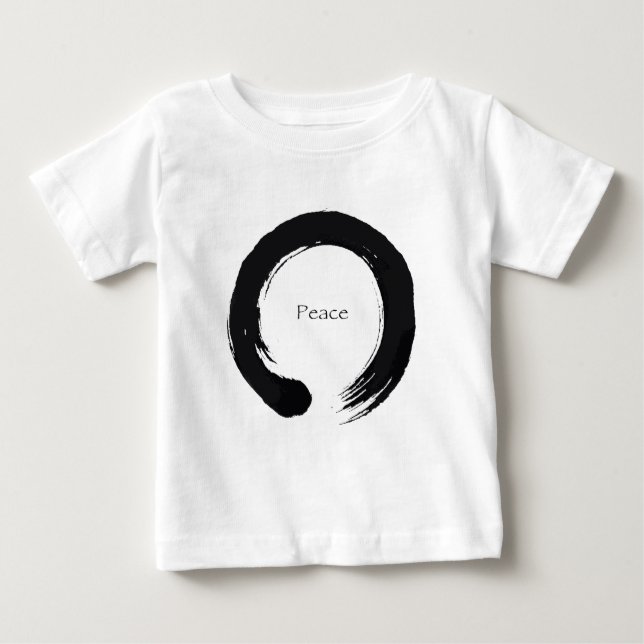 Enso-Symbol der Unendlichkeit - Frieden Baby T-shirt (Vorderseite)