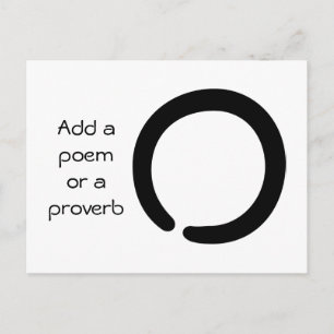 Enso-Symbol der Unendlichkeit Postkarte