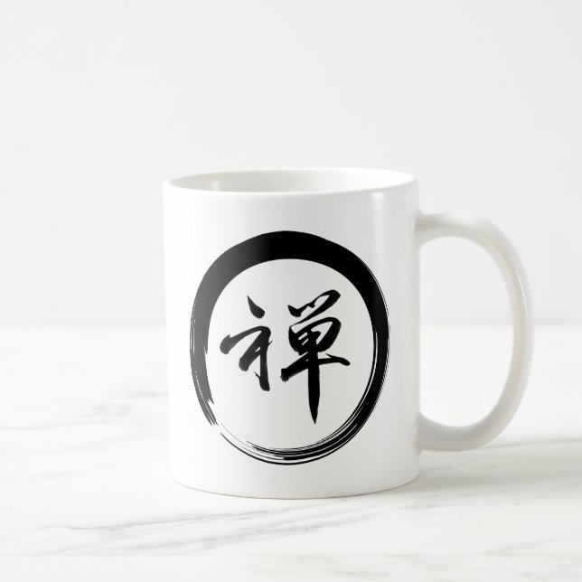 Enso-Symbol mit Zen-Symbol Tasse (Rechts)