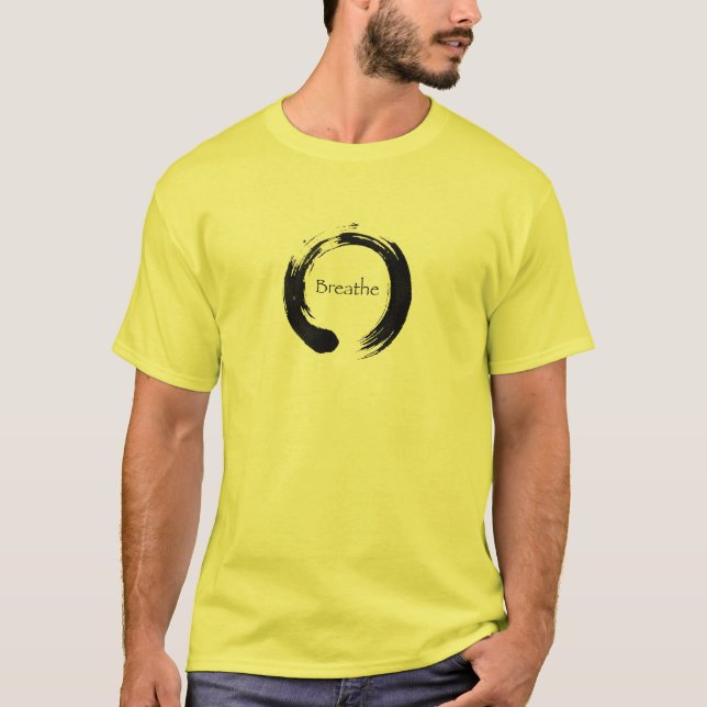 Enso Symbol von Unendlichkeit - atmen Sie T-Shirt (Vorderseite)