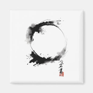 Enso Zen Buddhismus Kreis Meditation Yoga Magnet
