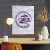 Enso Zen Circle Amethyst Bonsai Tree