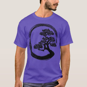Enso Zen Circle and Bonsai Tree T-Shirt