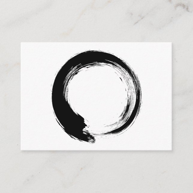 Enso Zen Circle Hinweiskarte (Vorderseite)