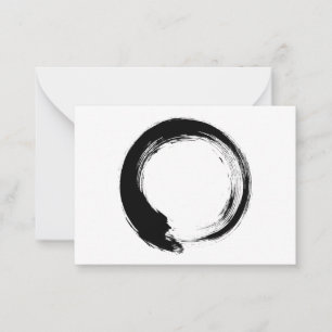 Enso Zen Circle Hinweiskarte