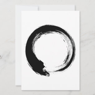 Enso Zen Circle Hinweiskarte
