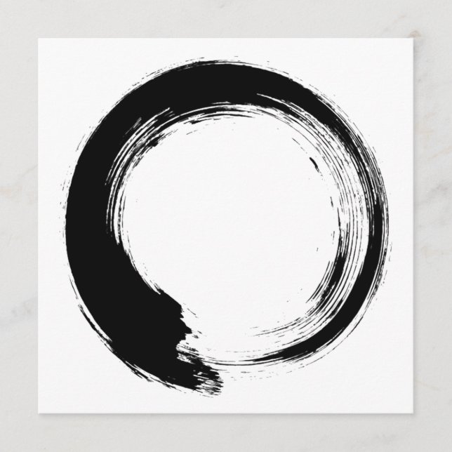 Enso Zen Circle Hinweiskarte (Vorderseite)