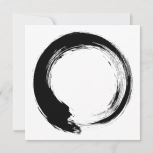 Enso Zen Circle Hinweiskarte