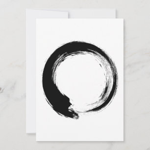 Enso Zen Circle Hinweiskarte