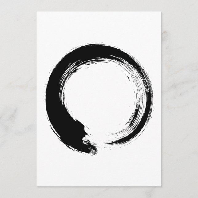 Enso Zen Circle Hinweiskarte (Vorderseite)