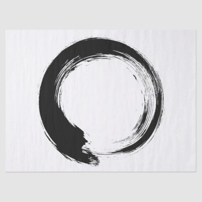 Enso Zen Circle Seidenpapier (Vorderseite)