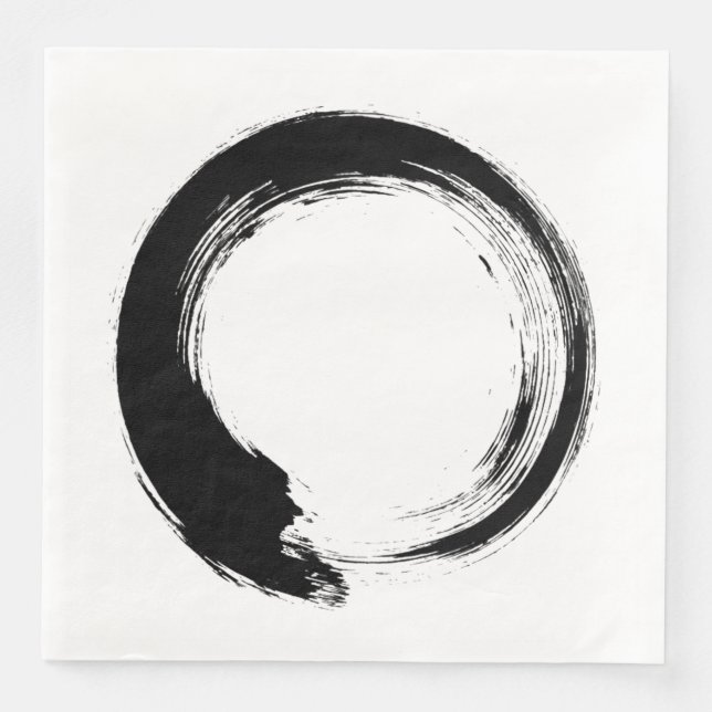Enso Zen Circle Serviette (Vorderseite)