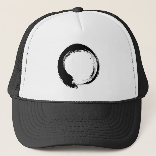 Enso Zen Circle Truckerkappe (Vorderseite)