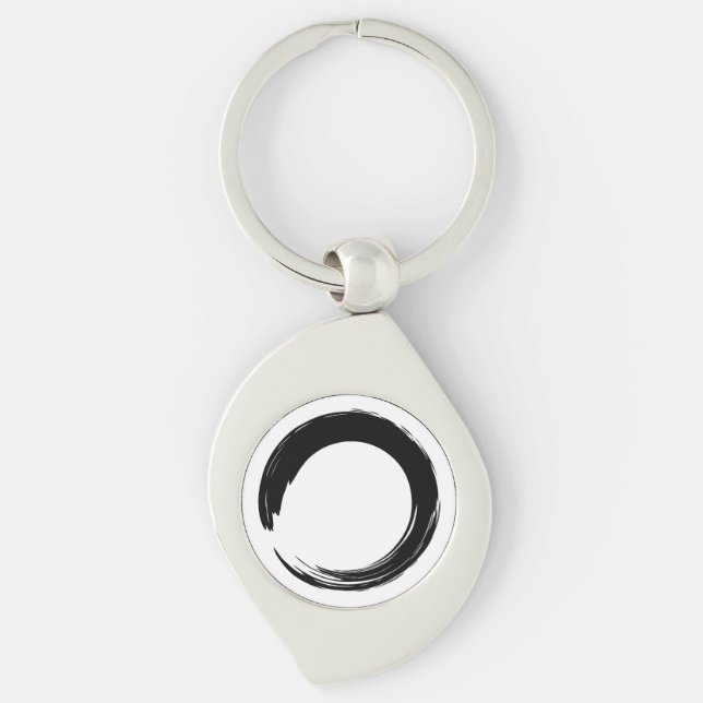 Enso Zen-Kreis Schlüsselanhänger (Vorderseite)