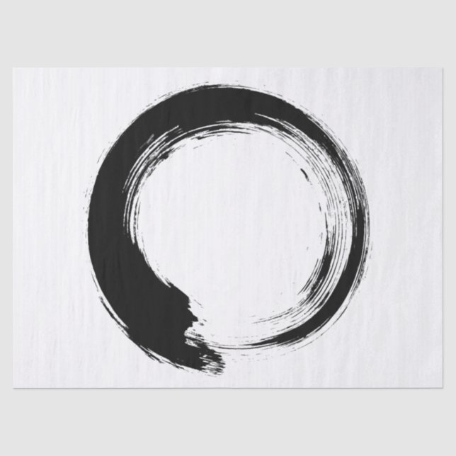 Enso Zen-Kreis Seidenpapier (Vorderseite)