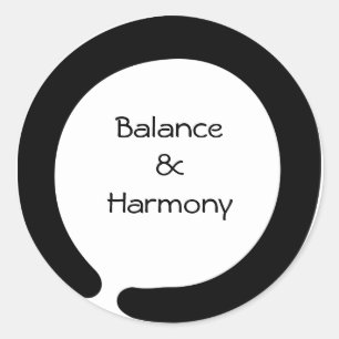 Enso Zen-Symbol Runder Aufkleber