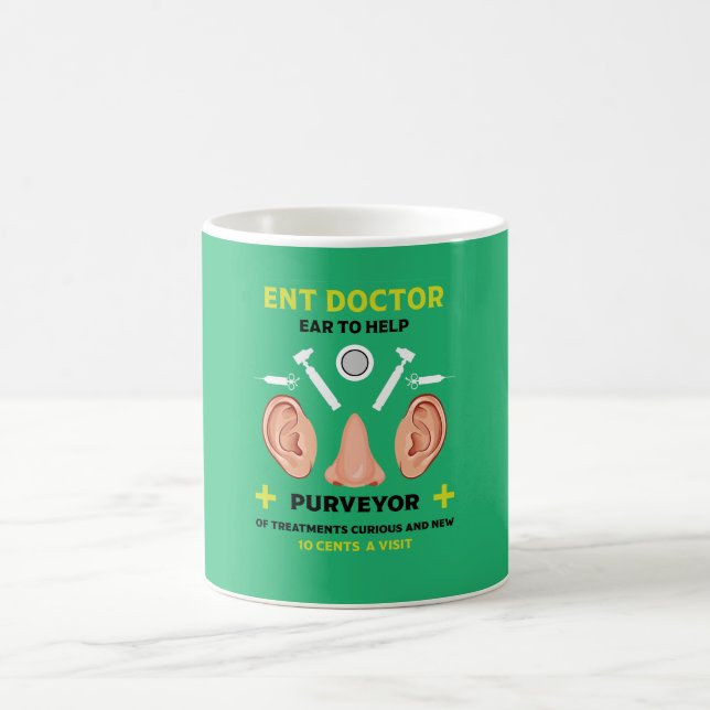 ENT Doctor Gift - Funny Ear Doctor - Ohren Kaffeetasse (Mittel)
