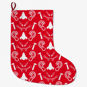 ENT Otolaryngology Otorhinolaryngologin Großer Weihnachtsstrumpf