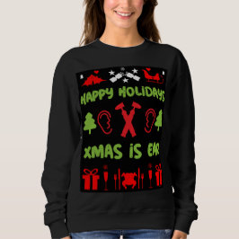 ENT Otolaryngology Otorhinolaryngologin Xmas Sw Sweatshirt