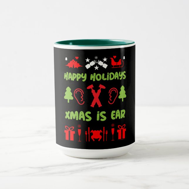 ENT Otolaryngology Otorhinolaryngologin Xmas Tasse (Zentrum)
