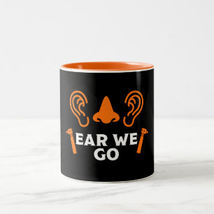 ENT Otolaryngology Otorhinolaryngologin Zweifarbige Tasse