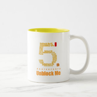 Entblocken Sie mich 5. Jahr-Tasse 03 Zweifarbige Tasse