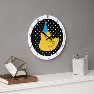 Entchen Ente Große Wanduhr