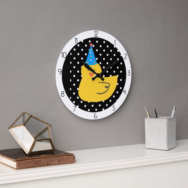 Entchen Ente  Große Wanduhr (Büro)