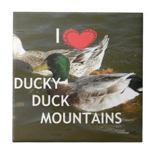 Entchen-Enten-Berge. Fliese