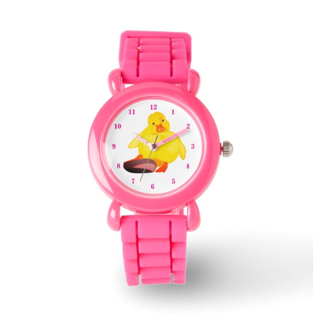 Entchen-Uhr Armbanduhr (Vorderseite)