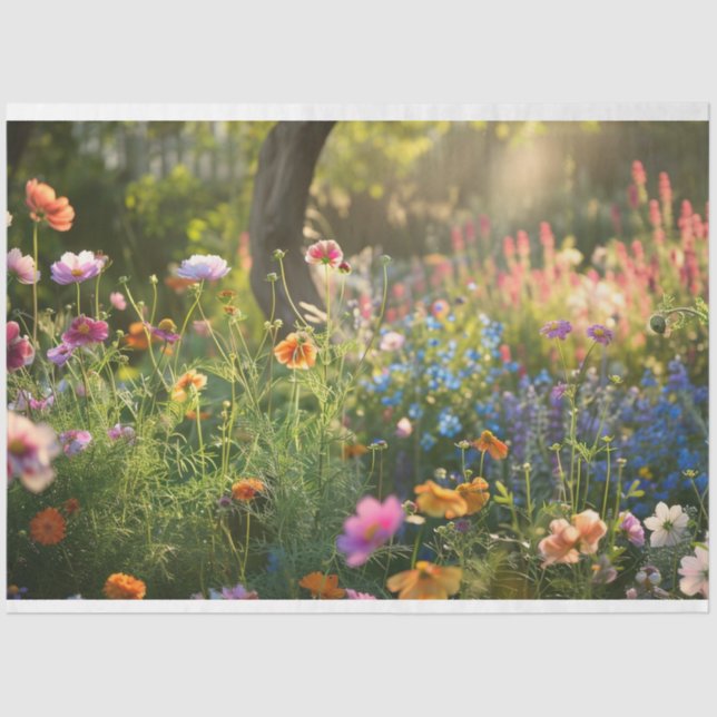 Entcoupage der Blume Seidenpapier (Vorderseite)