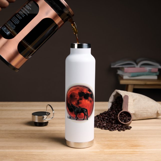 Entdecke deine Stärke Trinkflasche (Kaffee (gedreht))