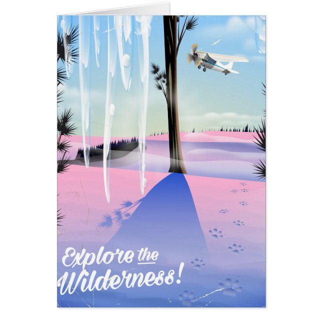 Entdecke die Wildnis! Wintertierdrucke (Vorne)