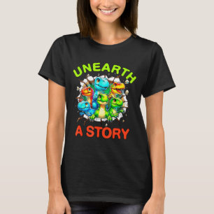 Entdecke eine Geschichte Dinosaurier Bibliothek So T-Shirt