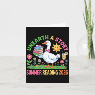 Entdecke eine Geschichte Sommer 2026 alberne Gans Karte