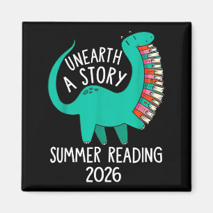 Entdecke eine Geschichte Sommerlektüre 2026 Dinosa Magnet