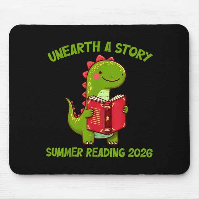 Entdecke eine Geschichte Sommerlektüre 2026 Männer Mousepad (Vorne)