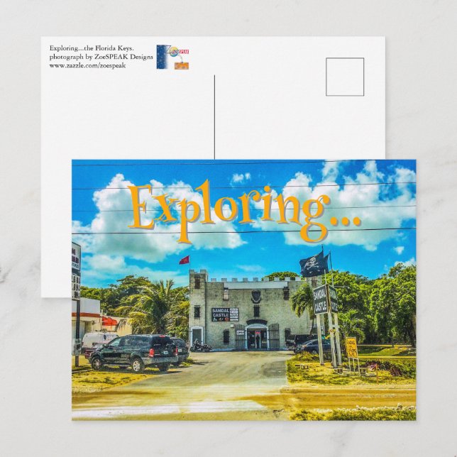Entdecken ...die Florida Keys Postcard Postkarte (Vorne/Hinten)