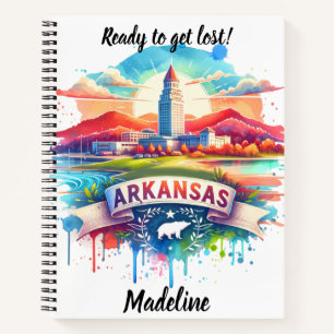 Entdecken Sie Arkansas' Charme bei Sonnenuntergang Notizbuch