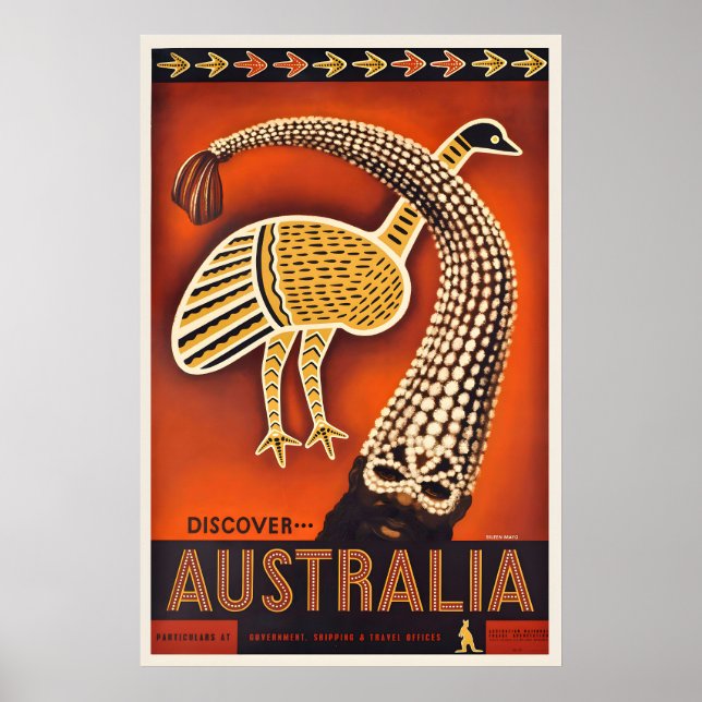 Entdecken Sie Australien Vintage-Reiseplakat - ger Poster (Vorne)
